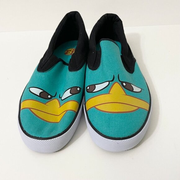 Disney Phineas ad Ferb Slip On Shoes Youth Boys Size 6 - Picture 5 of 14